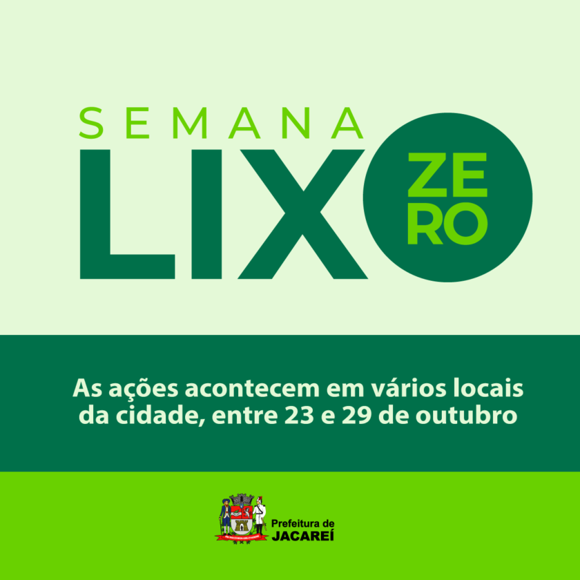 Semana Lixo Zero alerta sobre aumento dos resíduos durante a pandemia e