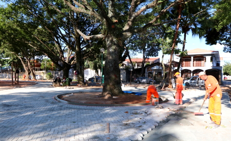 Revitalização da Praça Júlio Mesquita está em fase final - Prefeitura ...