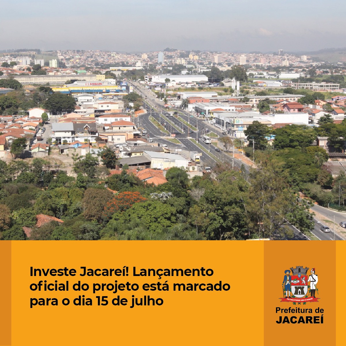 Investe Jacareí! Lançamento oficial do projeto está marcado para o dia ...